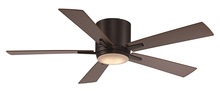  F-1017 ROB - Finnley Collection Indoor LED Light, 5-Blade Ceiling Fan with Opal Glass Lens